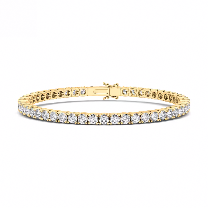 4 Prong Round Cut Classic Tennis Bracelet