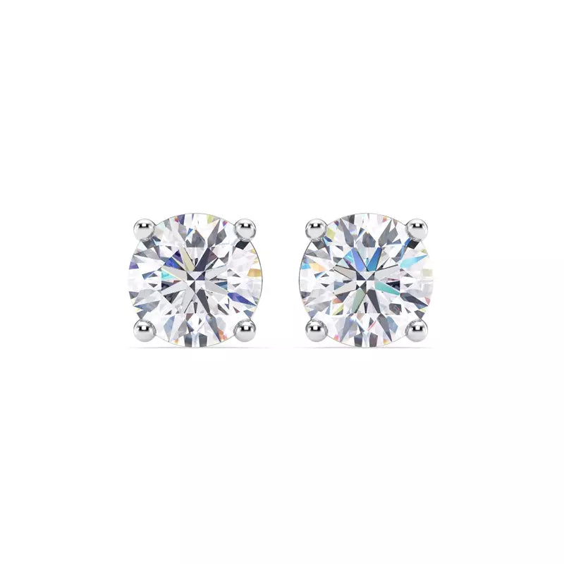 2 to 6 Carat Total Weight Lab-Grown Diamond Stud Earrings