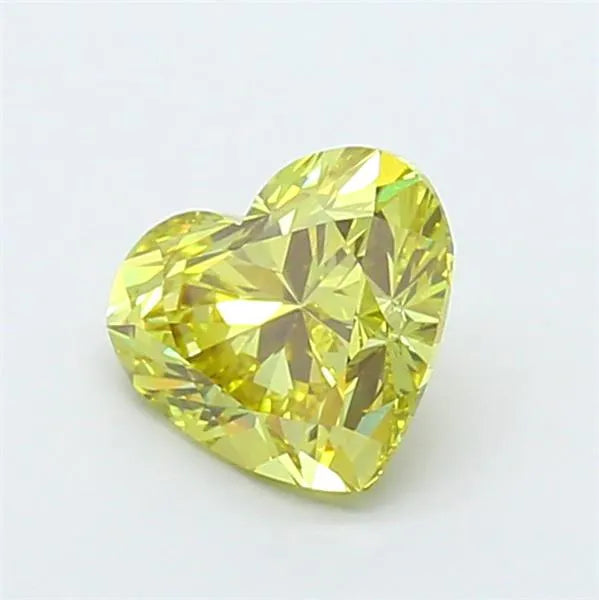 2.00ct Heart Lab Grown Diamond (Colour Fancy Vivid Yellow, Clarity VVS2, IGI Certified)