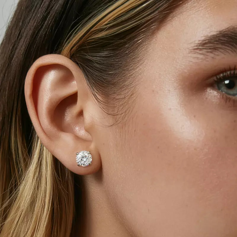 4 Carats Lab Grown Diamond Studs (Best Seller)