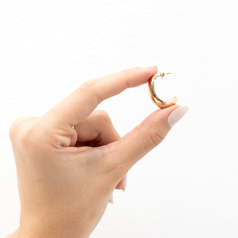 14K Solid Gold Cloud Earrings (bast seller)