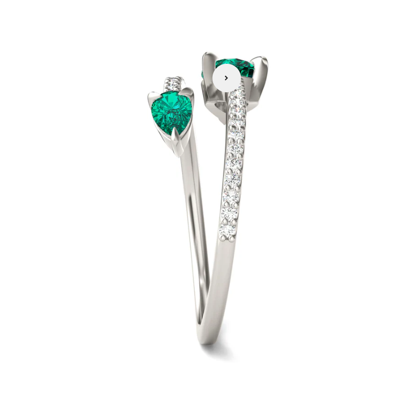 2 Pears Lab Grown Diamond Ring