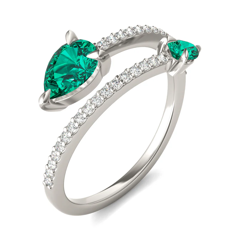 2 Pears Lab Grown Diamond Ring