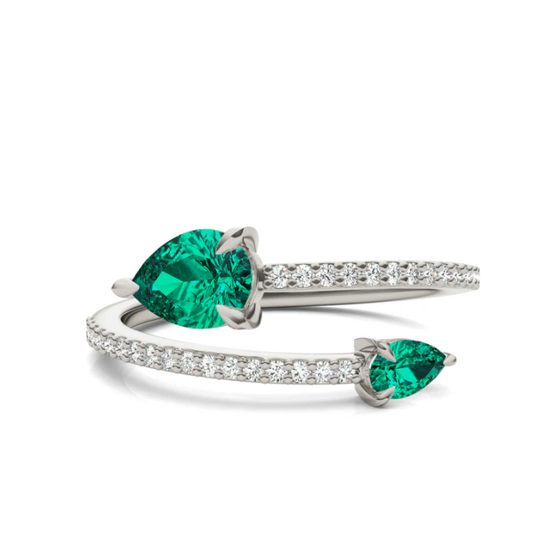 2 Pears Lab Grown Diamond Ring