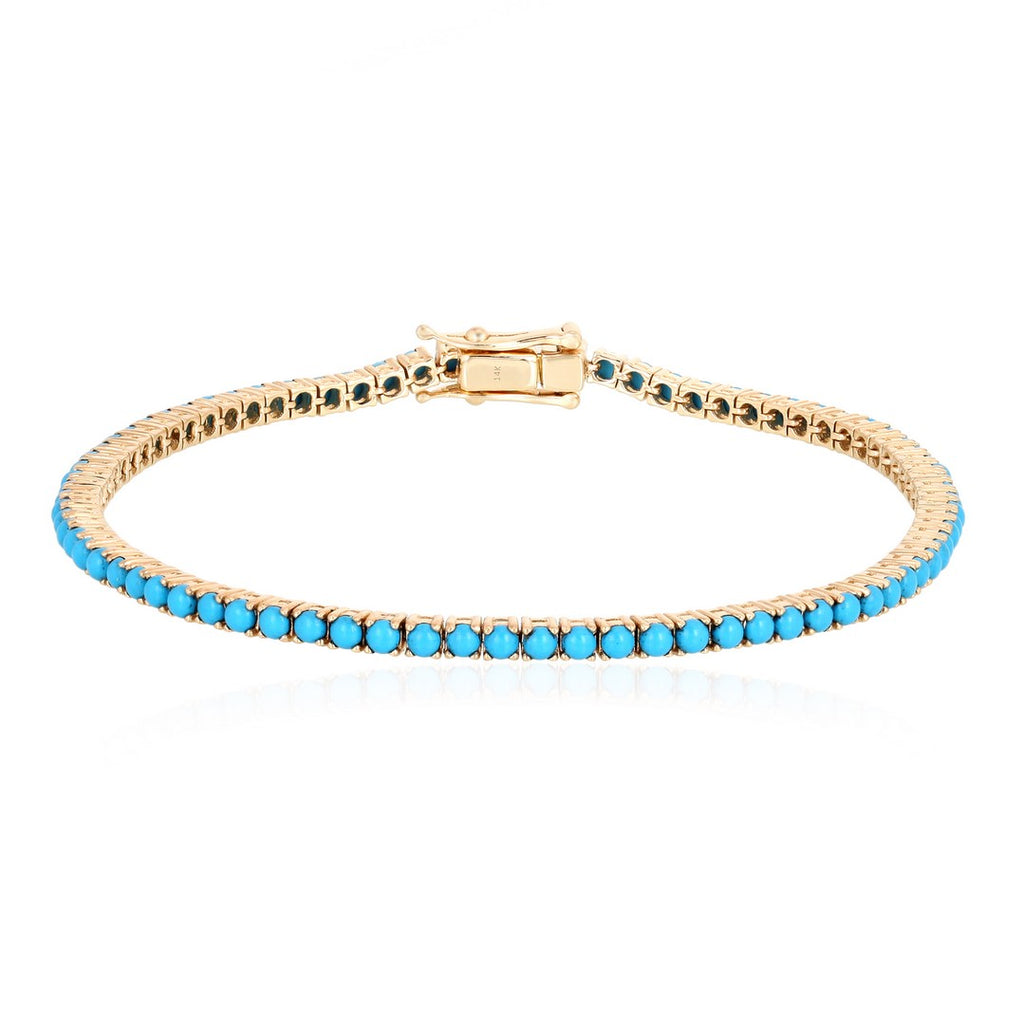 14k Gold TURQUOISE bracelet
