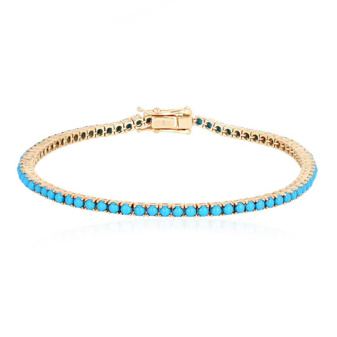 14k Gold TURQUOISE bracelet