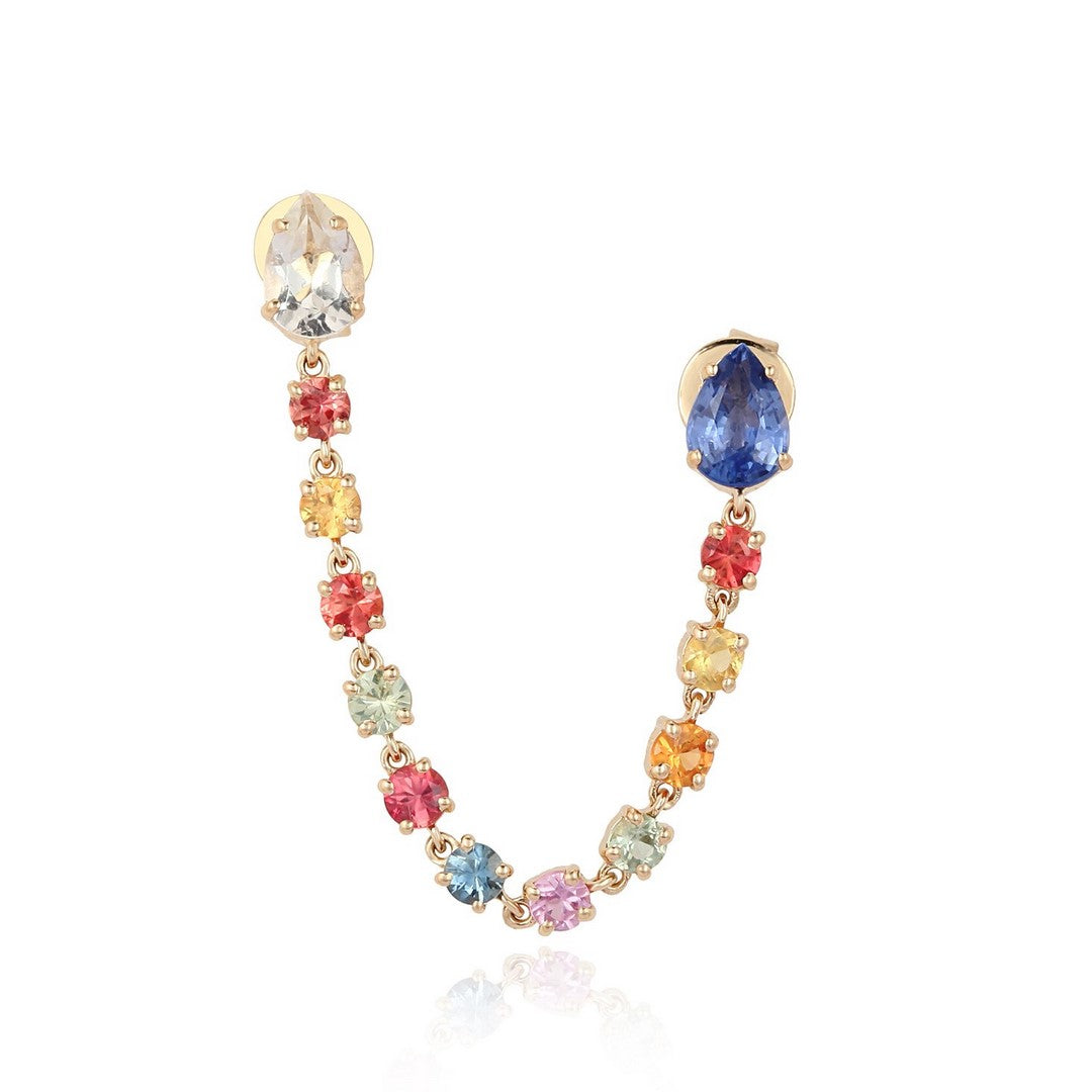 Aurora Earrings (multi sapphire)