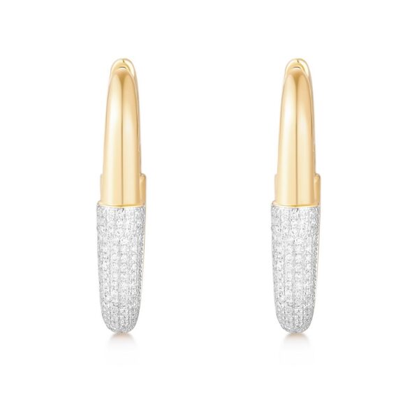 Natural Diamond Bold Hoops