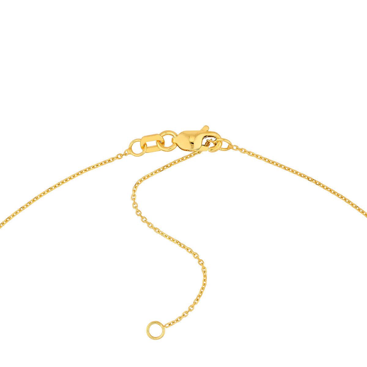1/15 ctw Natural Diamond Round Link to Oval Necklace