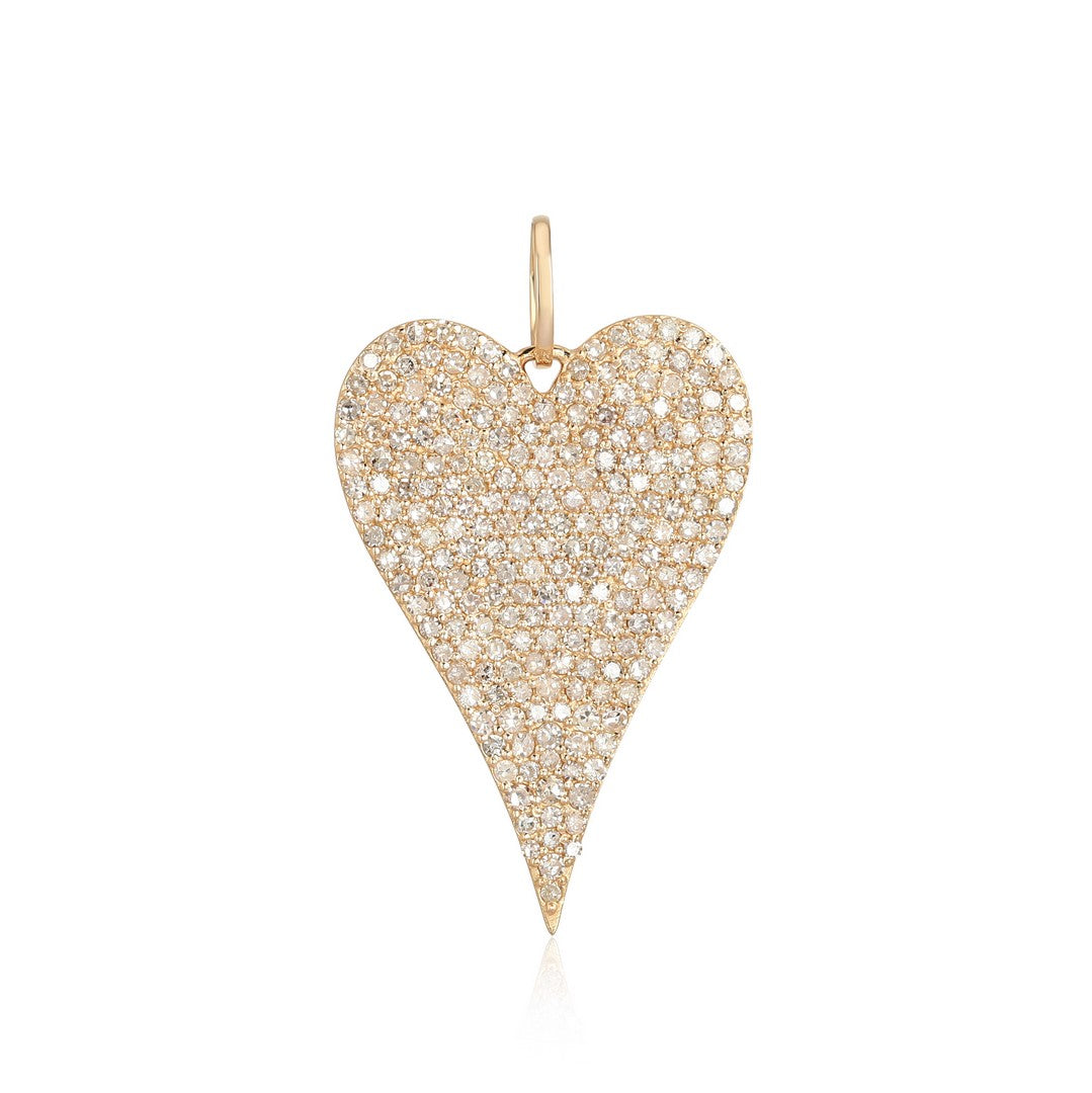 14k Yellow Gold/Diamond Heart