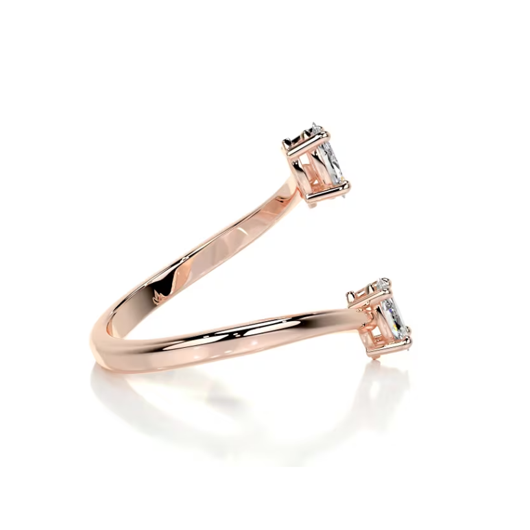 Two ovals Lab Diamond RIng
