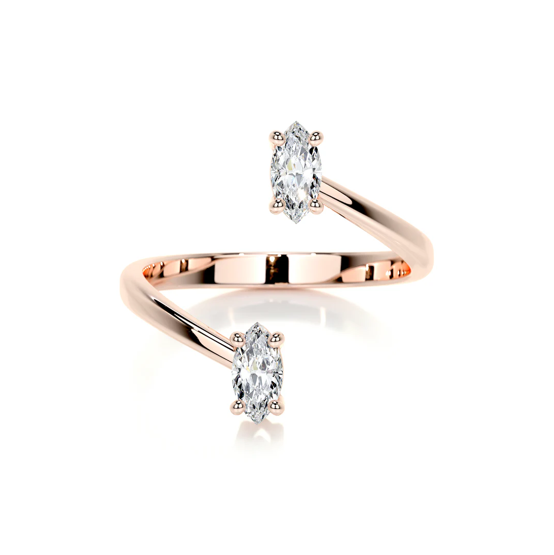Two ovals Lab Diamond RIng