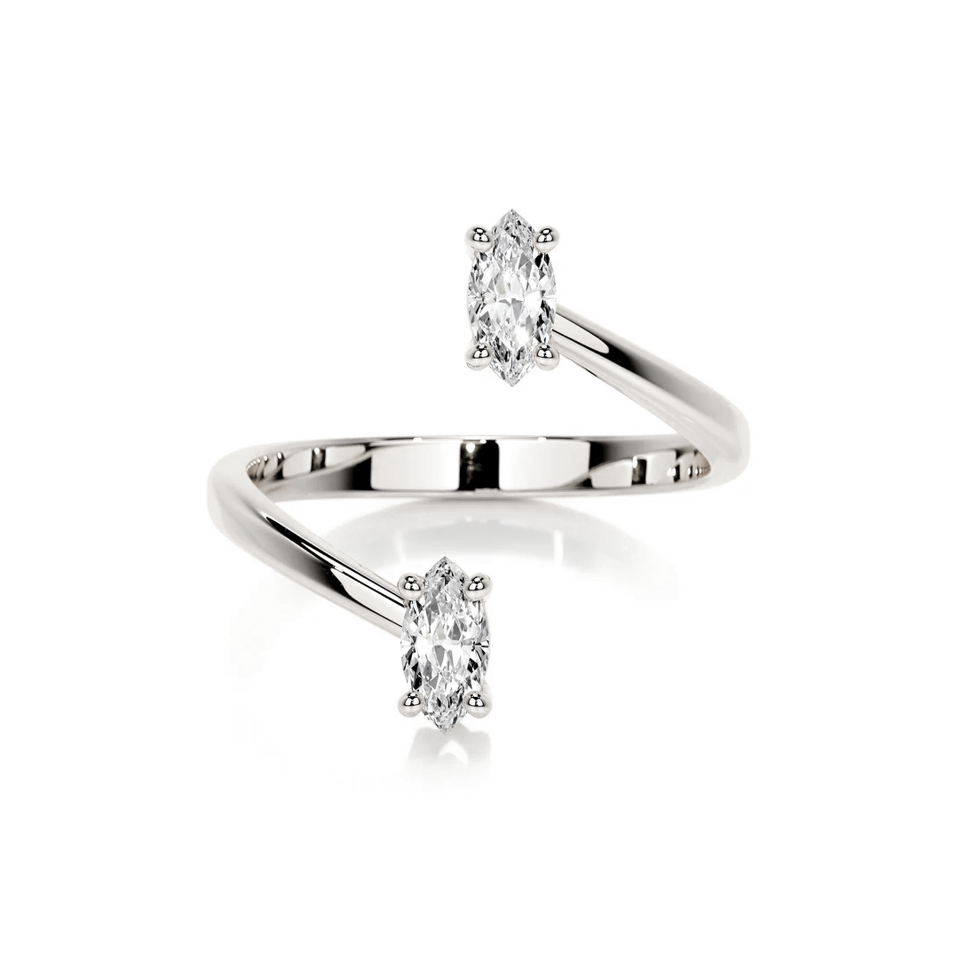 Two ovals Lab Diamond RIng