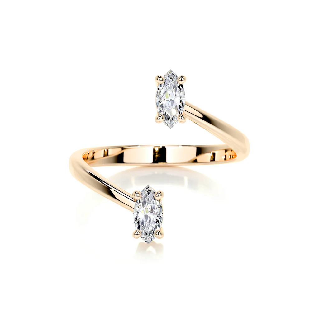 Two ovals Lab Diamond RIng