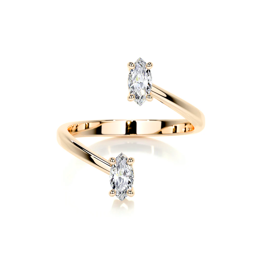 Two ovals Lab Diamond RIng