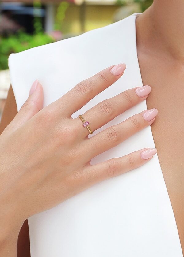 Eden , Pink Sapphire RIng