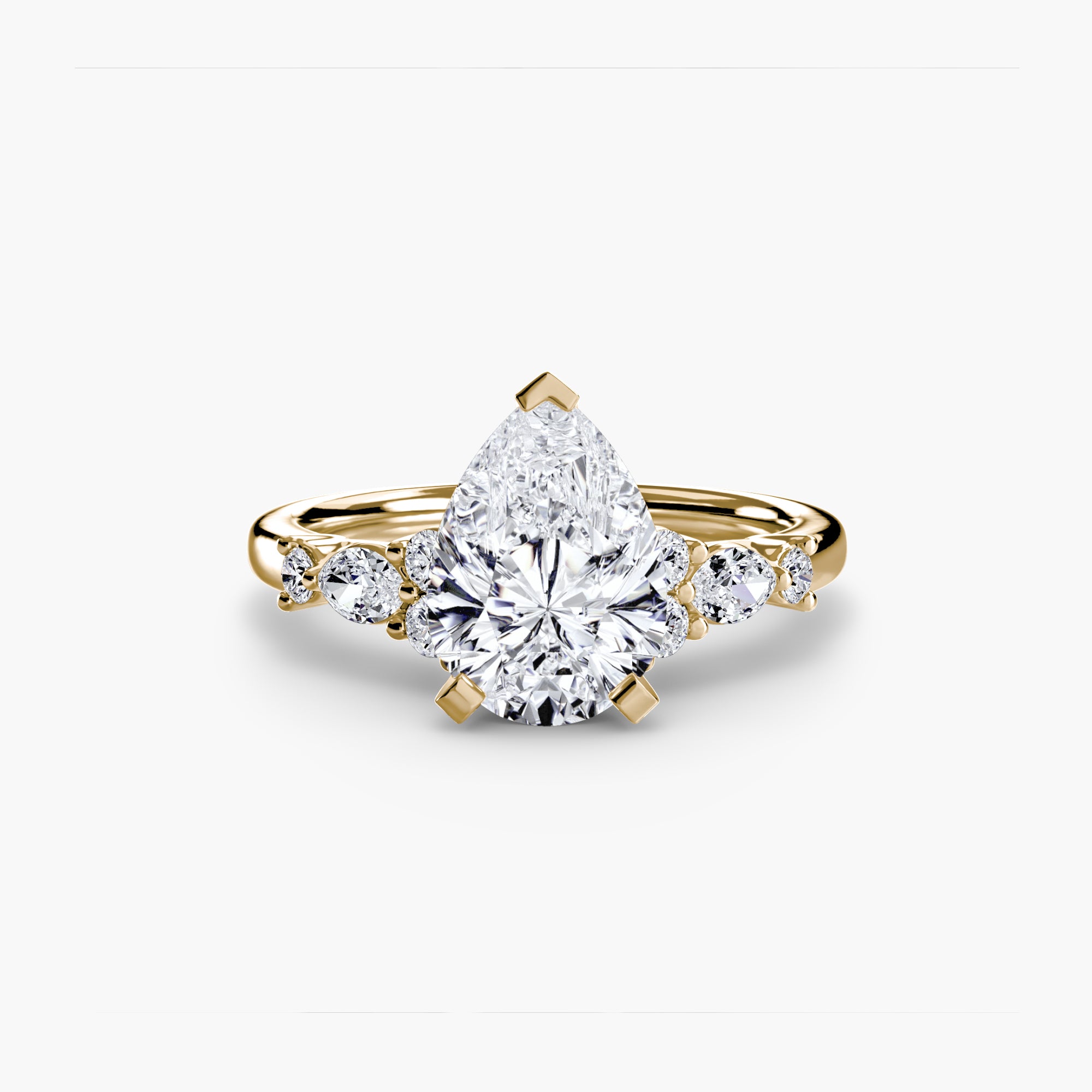 The Floral Accent Solitaire