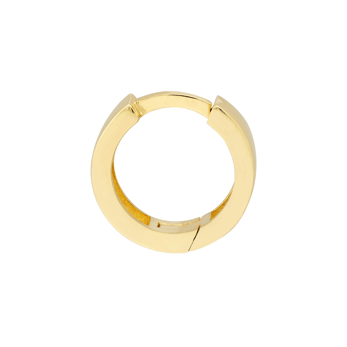 14K Solid Gold Small Round Hoop Earrings