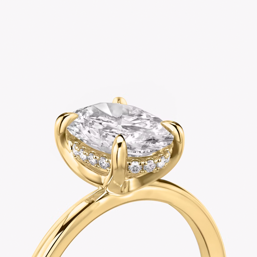 Under Halo Engagement Ring