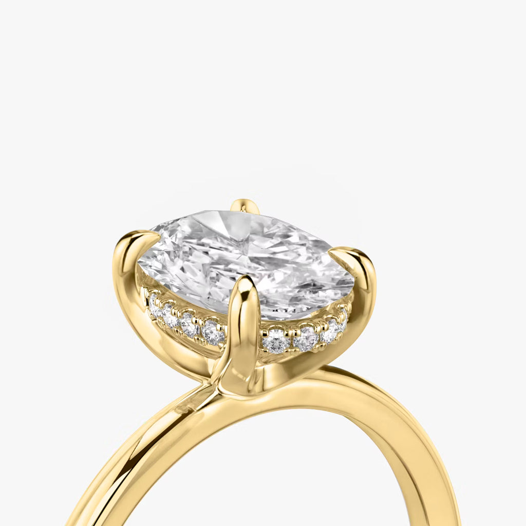 Hidden Halo engagement ring