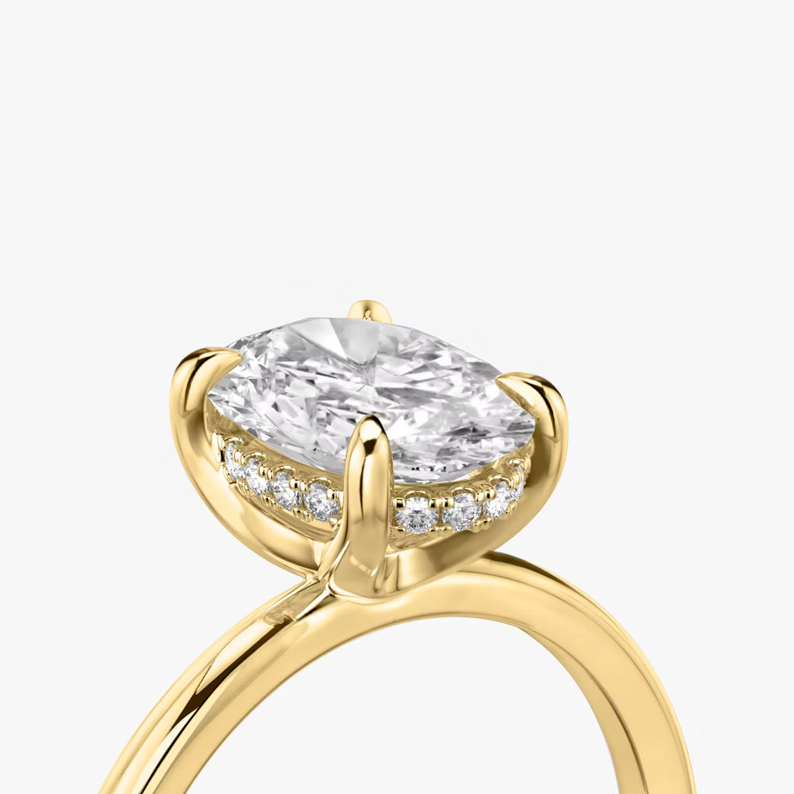Hidden Halo engagement ring