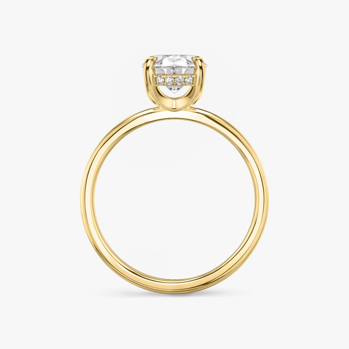 Hidden Halo engagement ring