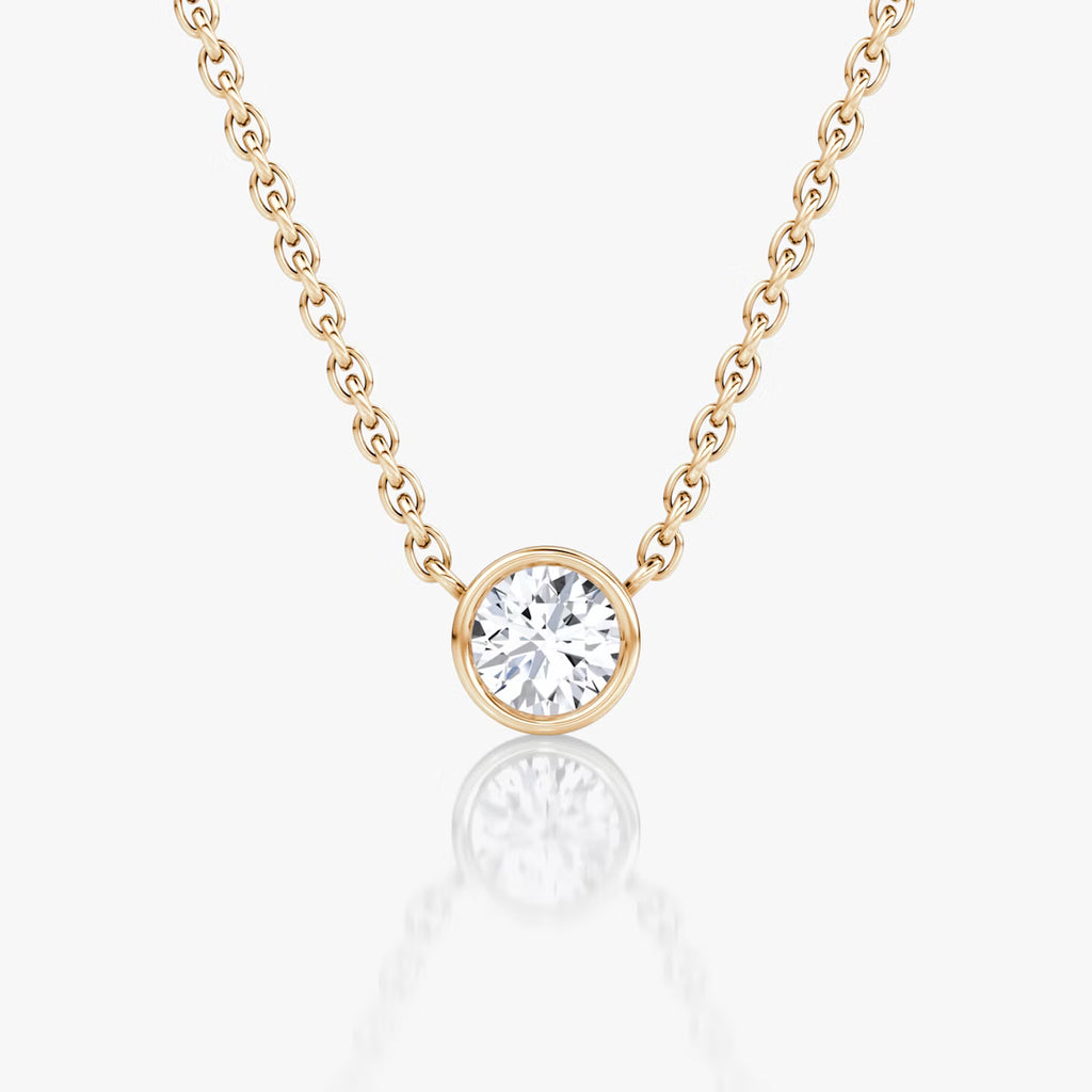 Bezel Solitaire Necklace (best seller)