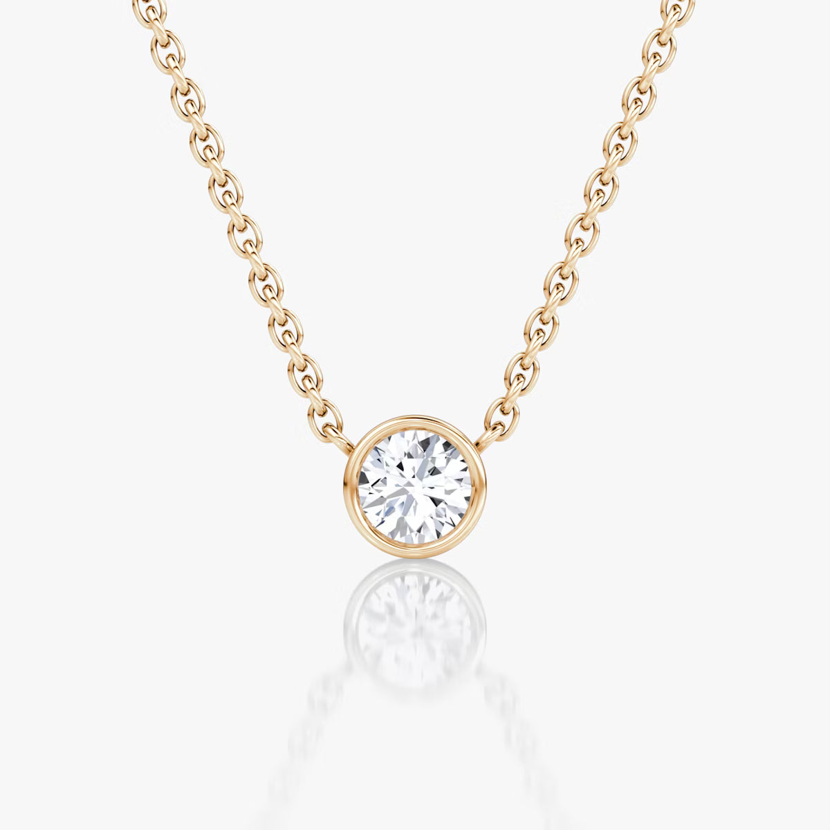 Bezel Solitaire Necklace (best seller)