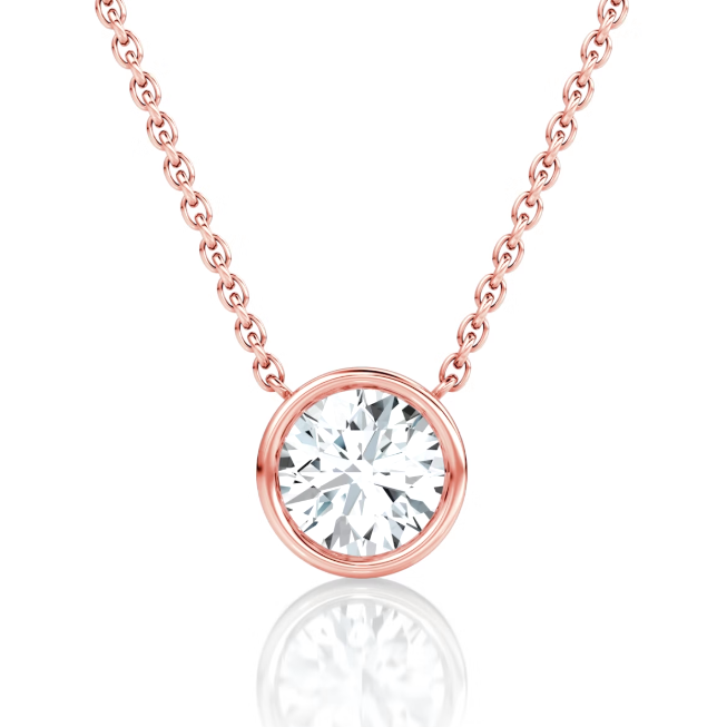 Bezel Solitaire Necklace (best seller)