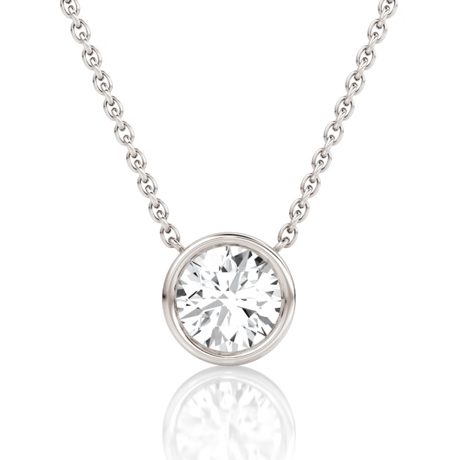 Bezel Solitaire Necklace (best seller)