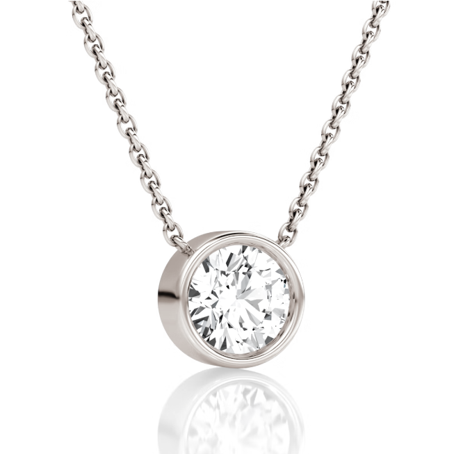 Bezel Solitaire Necklace (best seller)