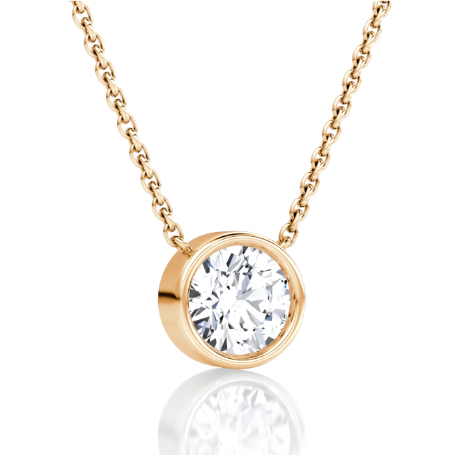 Bezel Solitaire Necklace (best seller)