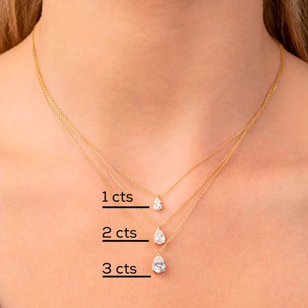 Pear Shape Solitarie Pendant