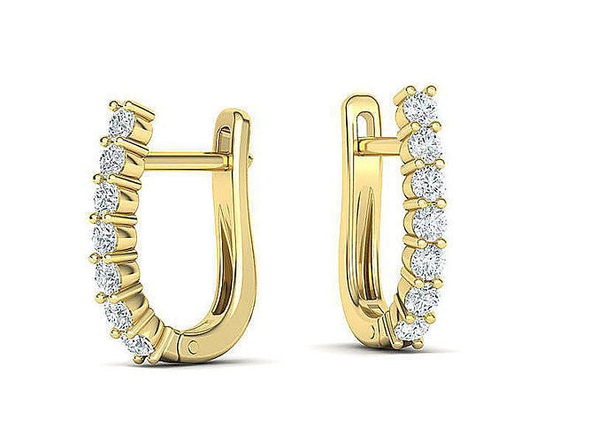 Huggie Diamond Earrings