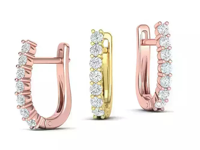 Huggie Diamond Earrings