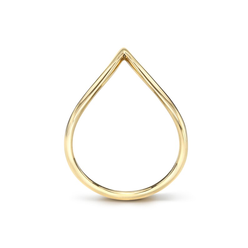 V shape 14k-18 Gold RIng