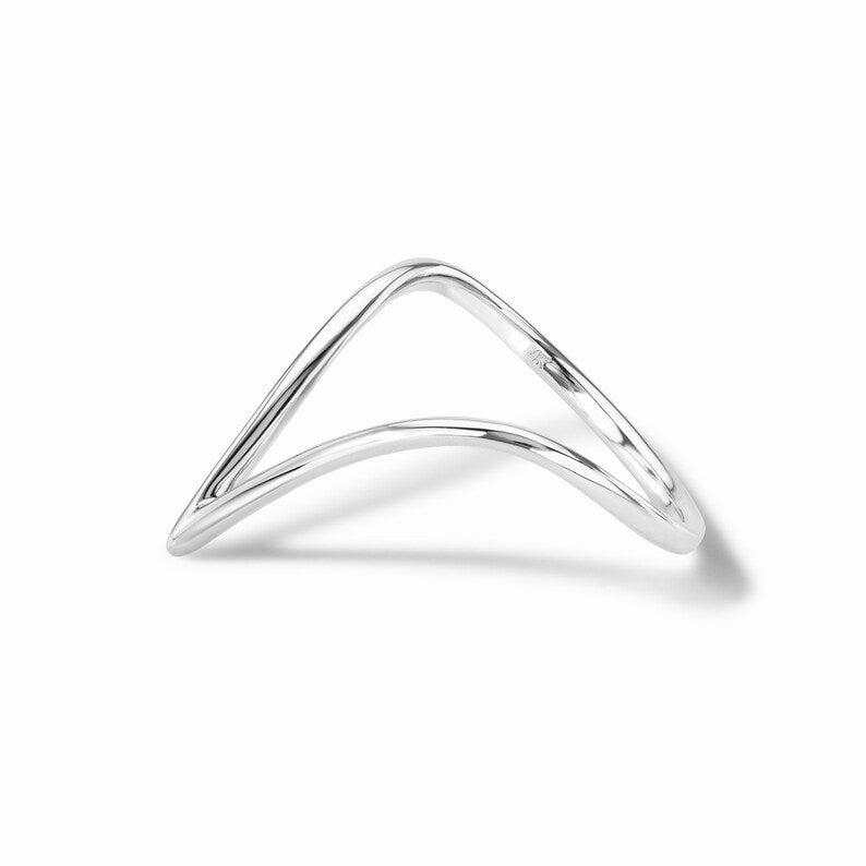 V shape 14k-18 Gold RIng
