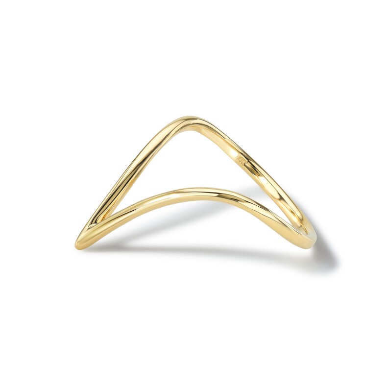 V shape 14k-18 Gold RIng