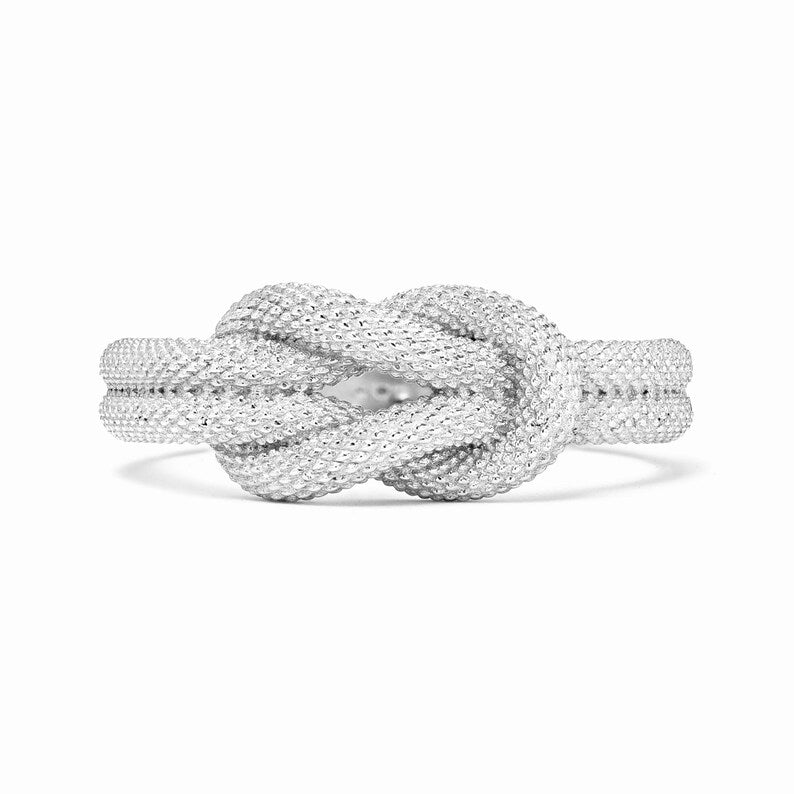Matte Finish Snake Skin Knot Ring