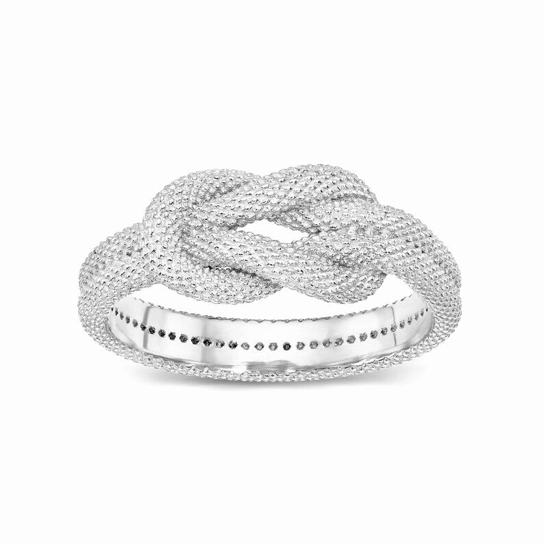 Matte Finish Snake Skin Knot Ring