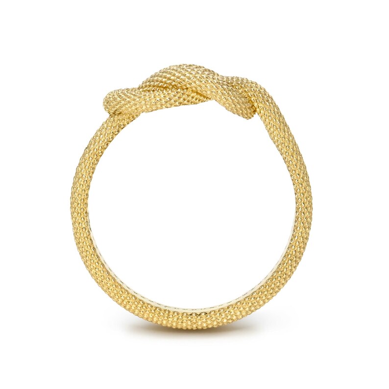 Matte Finish Snake Skin Knot Ring