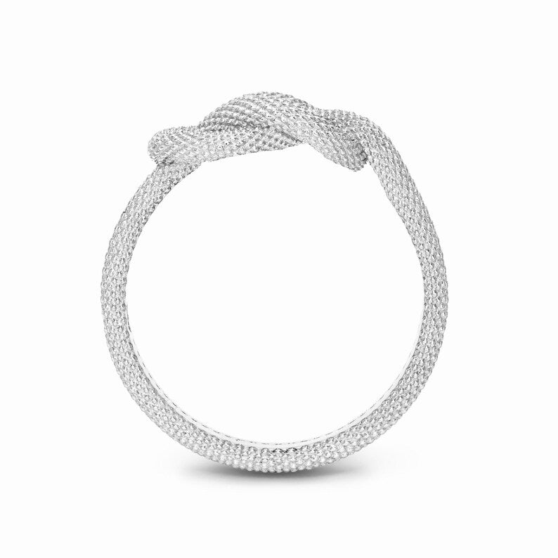 Matte Finish Snake Skin Knot Ring