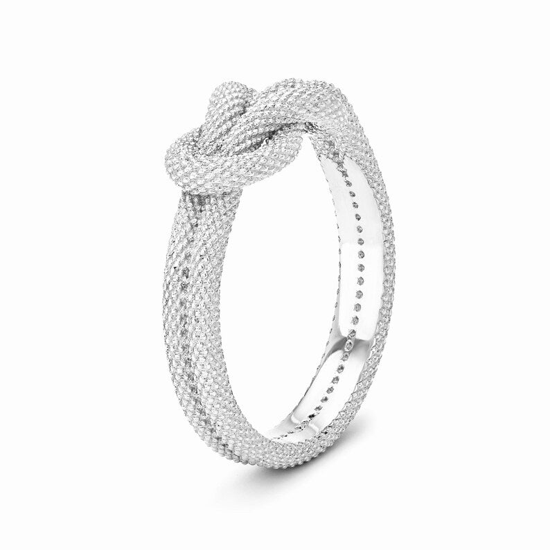 Matte Finish Snake Skin Knot Ring