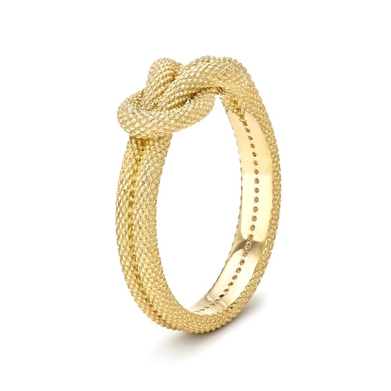 Matte Finish Snake Skin Knot Ring