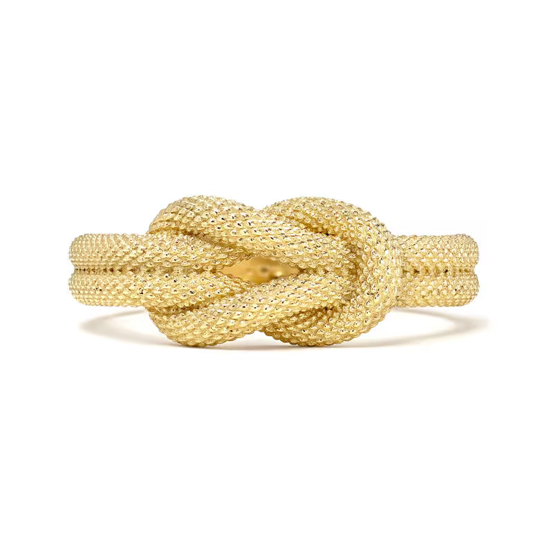 Matte Finish Snake Skin Knot Ring