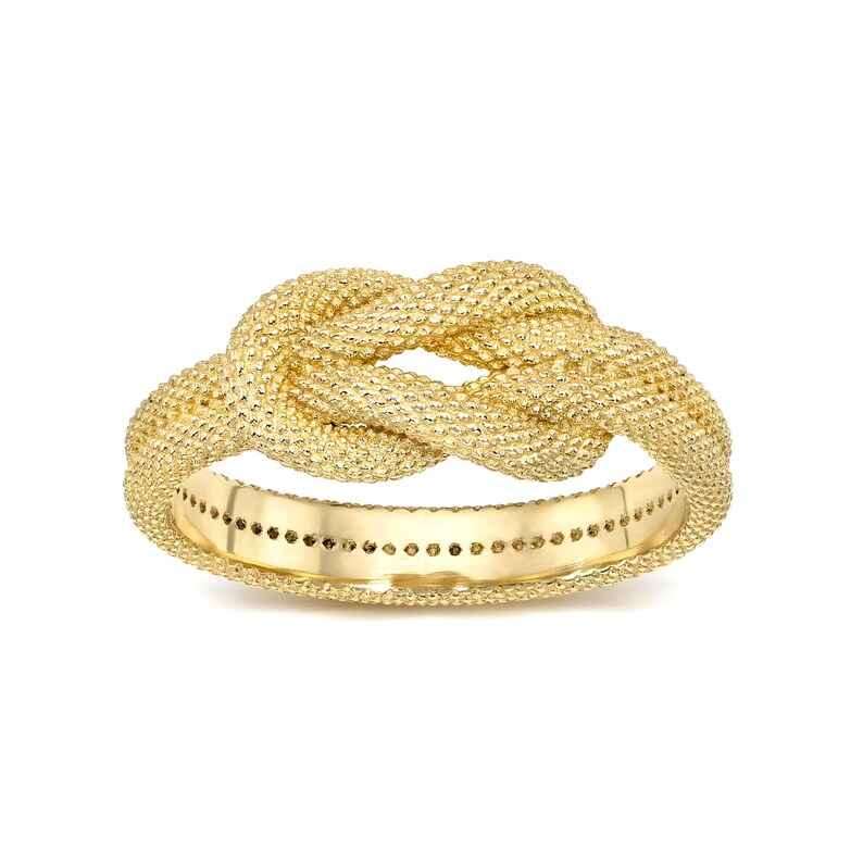 Matte Finish Snake Skin Knot Ring