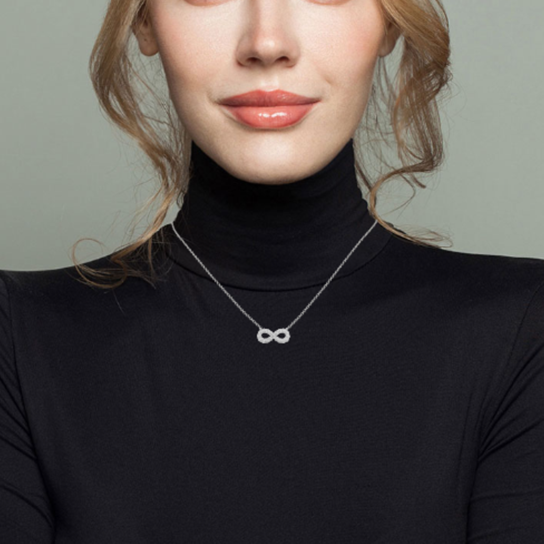 infinity diamond necklace