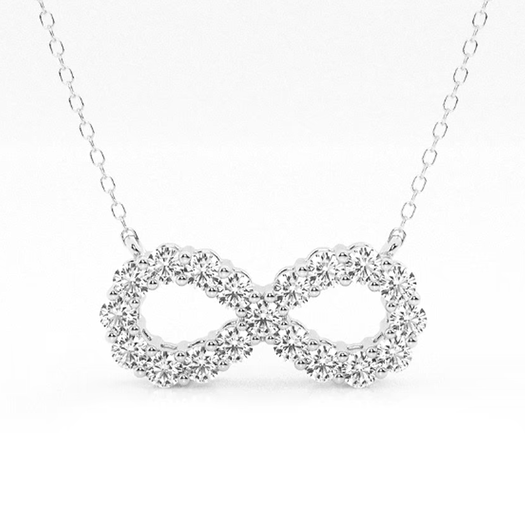 infinity diamond necklace