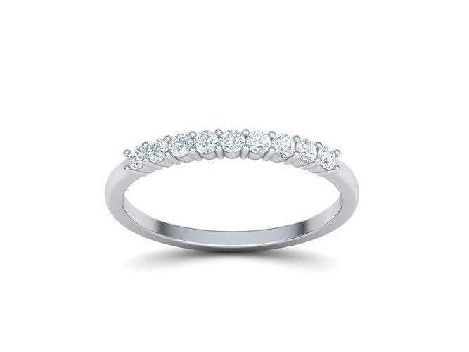 Stackable 14K Gold / Diamond Band