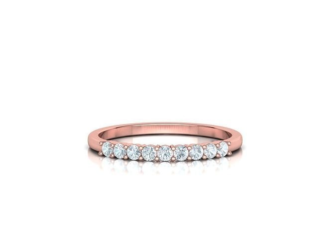 Stackable 14K Gold / Diamond Band